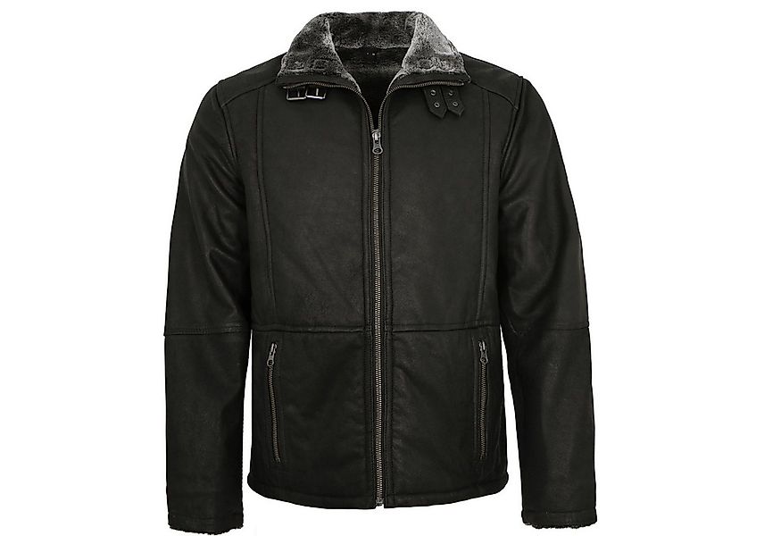 Redpoint Lederjacke Piere Redpoint - Herren Lederjacke Lammnubuk Kunstfell günstig online kaufen