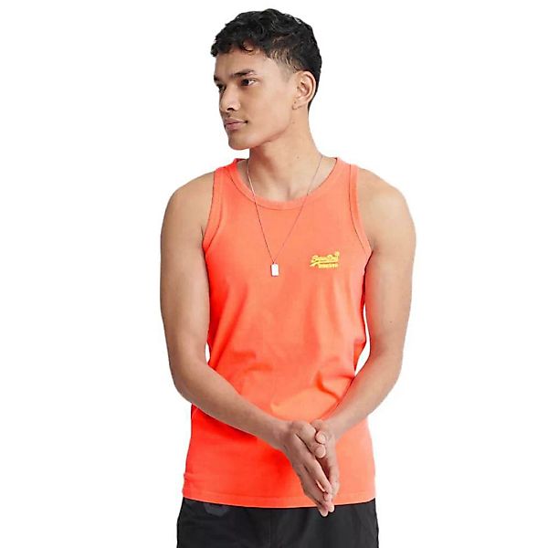 Superdry Orange Label Neon Lite Ärmelloses T-shirt M Volcanic Orange günstig online kaufen