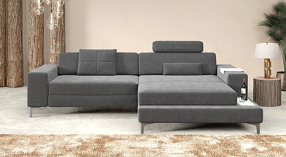 BULLHOFF Ecksofa Designsofa Ecksofa »MÜNCHEN IV« Eckcouch Wohnlandschaft XX günstig online kaufen