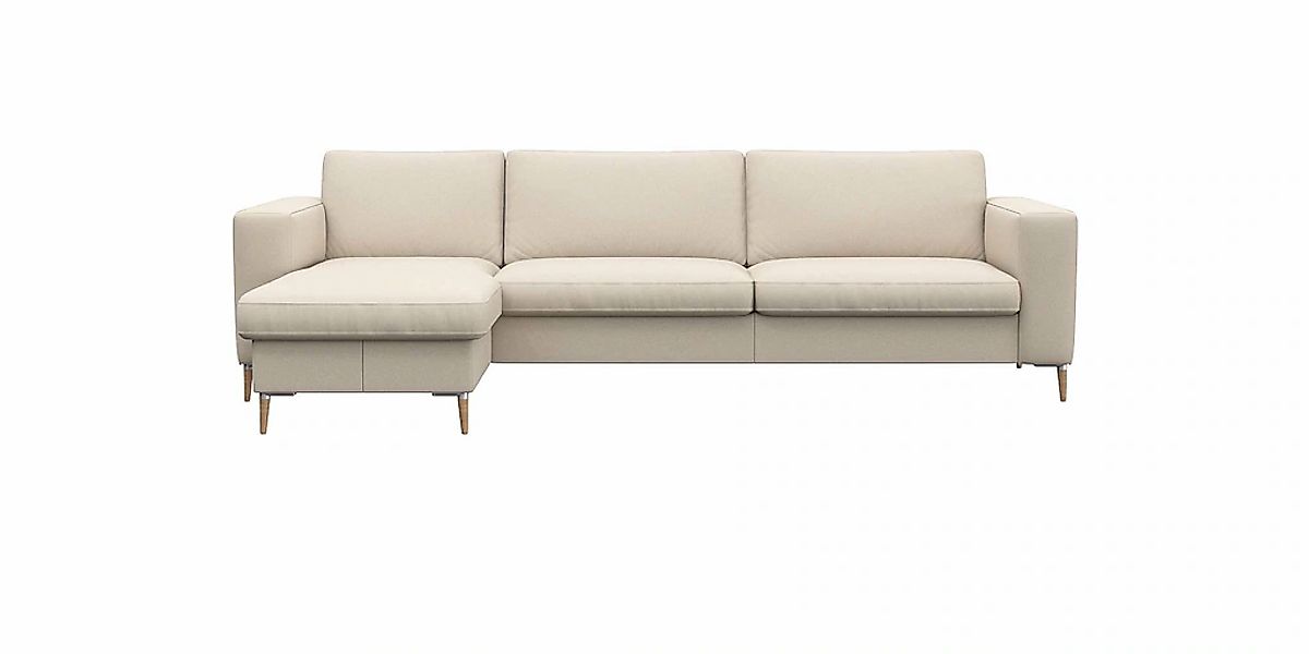 FLEXLUX Ecksofa "Fiore, super Sitzkomfort durch Kaltschaum im Sitz, L-Form" günstig online kaufen