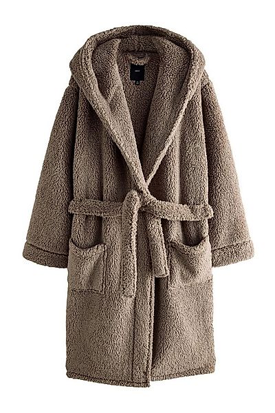 Next Herrenbademantel Borg-Morgenmantel, Polyester (recycelt), Polyester günstig online kaufen