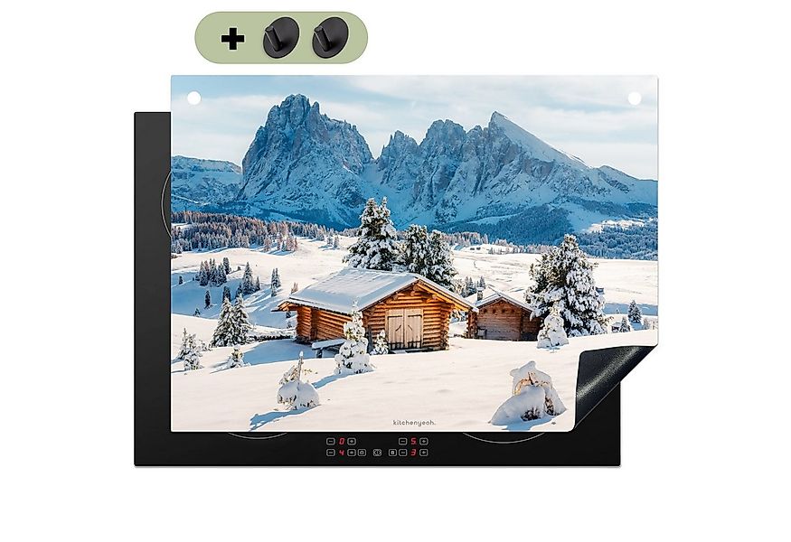 KitchenYeah Küchenrückwand Landschaft - Winter - Schnee, (1-tlg), Spritzsch günstig online kaufen
