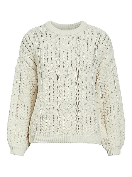 Object Rundhalspullover (1-tlg) Lochmuster günstig online kaufen