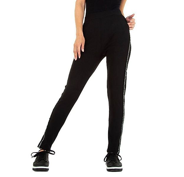 Ital-Design Stoffhose Damen Freizeit Stretch Stoffhose in Schwarz günstig online kaufen