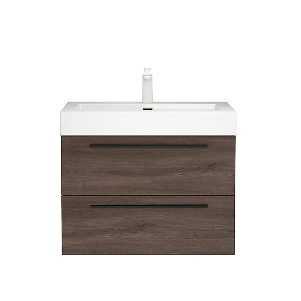 doporro Badezimmer-Set Badmöbel-Set Quadratto Waschbeckenunterschrank Wasch günstig online kaufen