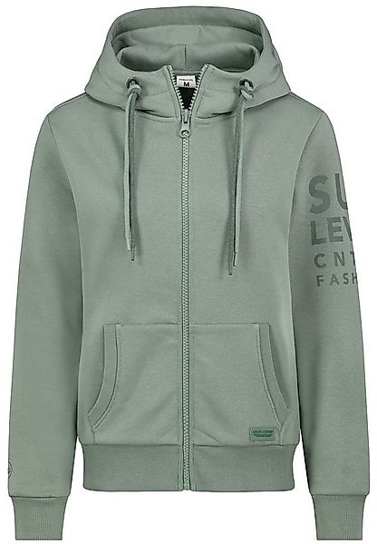 SUBLEVEL Trainingsjacke Weiche Kapuzen Sweatjacke mit Reißverschluss und Pr günstig online kaufen