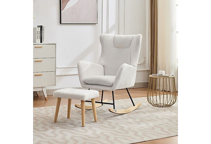 OKWISH Schaukelstuhl inklusive Fußhocker (Schwingsessel, Relaxsessel, 1 St) günstig online kaufen