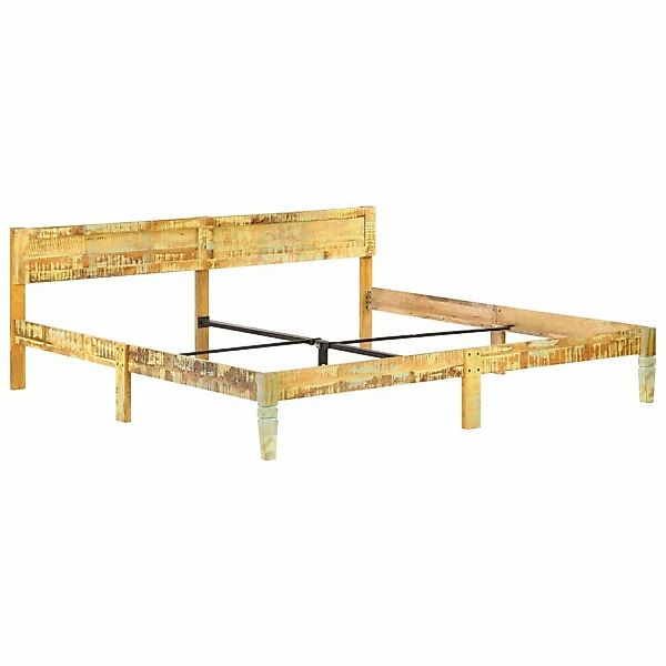 Bettgestell Altholz Massiv 200x200 Cm günstig online kaufen