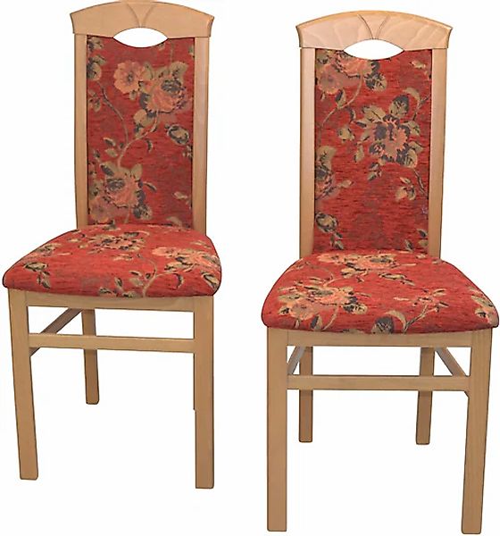 HOFMANN LIVING AND MORE Esszimmerstuhl, (Set), 2 St., Webstoff-Polyester günstig online kaufen