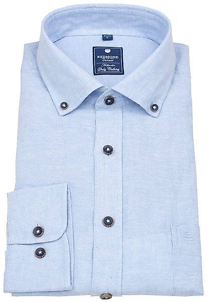Redmond Langarmhemd Button-Down-Kragen Kontrastknöpfe günstig online kaufen