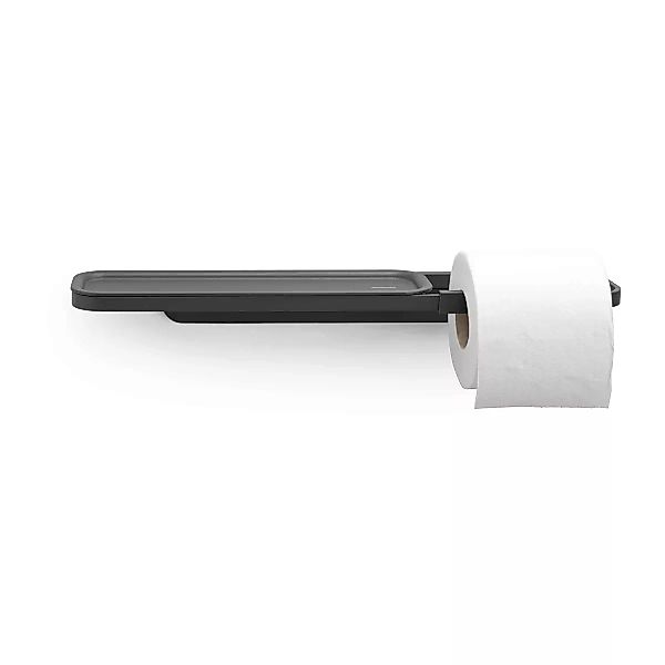 MindSet Toilettenpapierhalter mit Ablage Mineral Infinite Grey günstig online kaufen