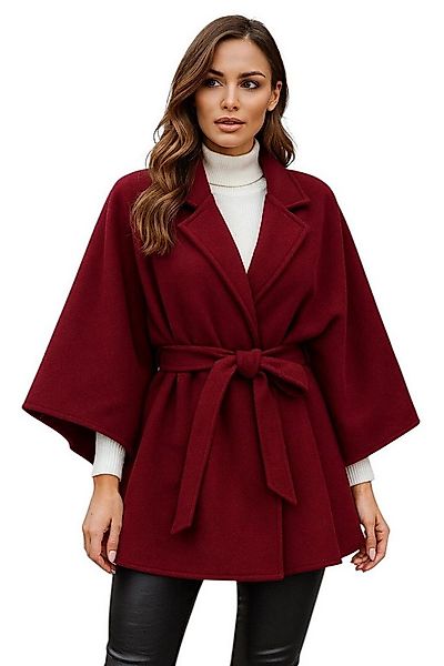 Worldclassca Poncho Worldclassca Mantel mit Gürtel Poncho Jacke Elegant Umh günstig online kaufen