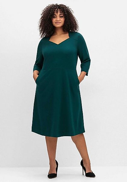Sheego Jerseykleid Kleid 3/4-Arm günstig online kaufen