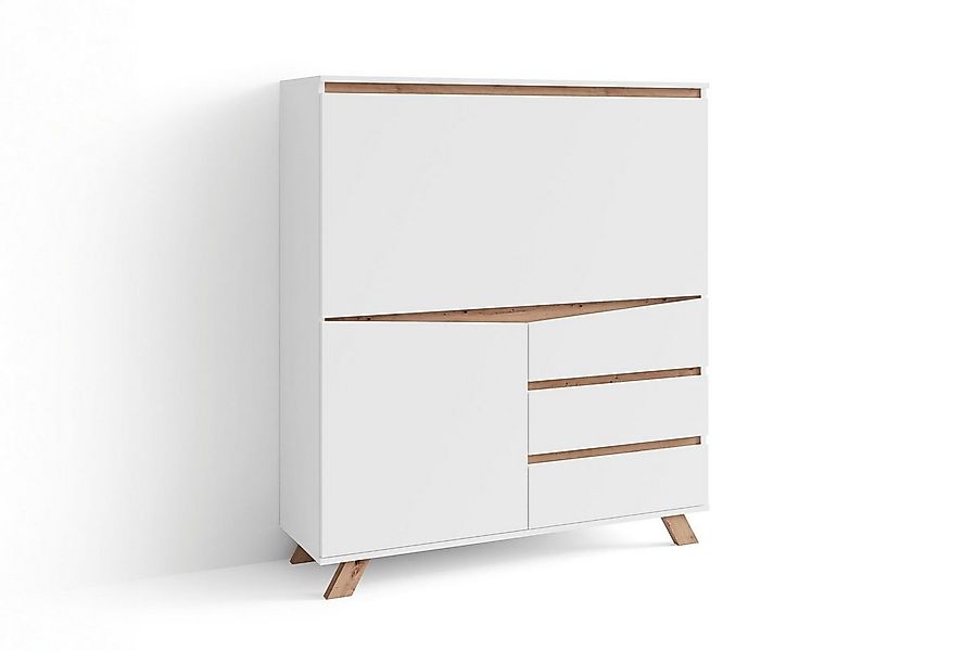 byLIVING Sekretär Valentin (1 St), platzsparende Arbeitslösung mit viel Sta günstig online kaufen