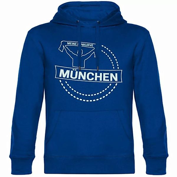 multifanshop Kapuzensweatshirt München blau - Meine Fankurve - Pullover günstig online kaufen
