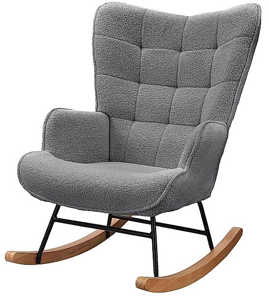 FUROKOY Schaukelstuhl Relaxsessel Schaukelsessel mit hoher günstig online kaufen