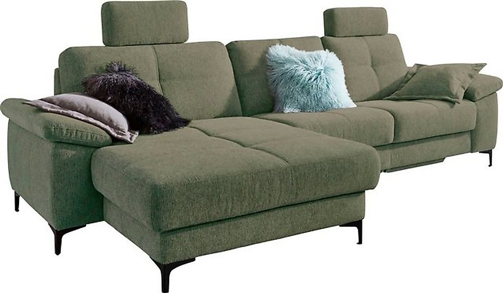 3C Carina Ecksofa Burnaby L-Form, 2 Kopfstützen, optional mit Schlaf- und m günstig online kaufen