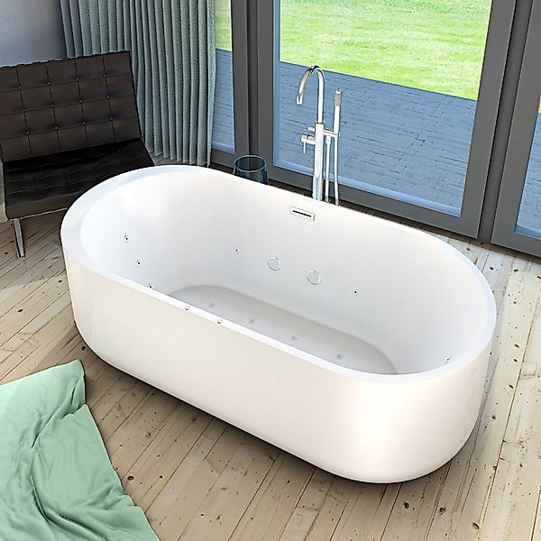 AcquaVapore Whirlpool-Badewanne freistehender Whirlpool F26 170x80cm günstig online kaufen