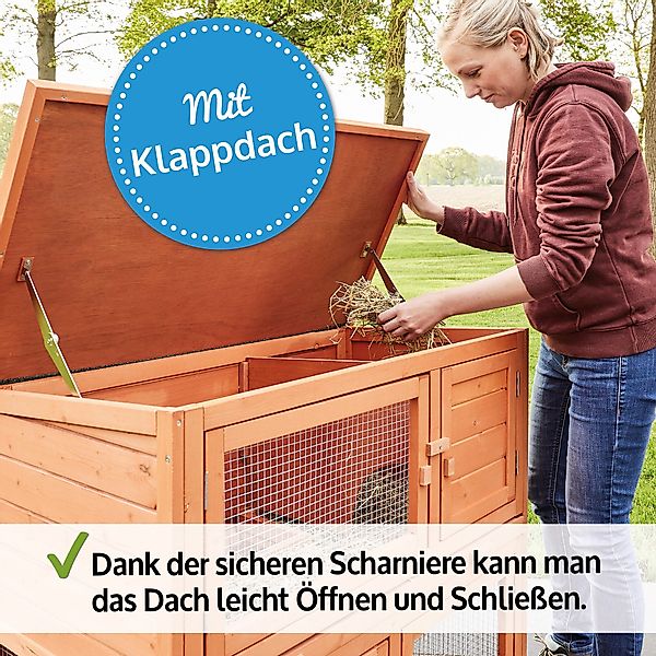 Zooprinz Kleintierstall Mukkel mit Rampe Klappdach günstig online kaufen