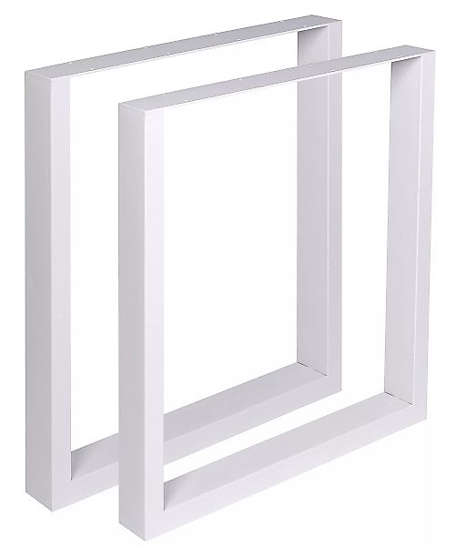 2er Set Tischbeine Velden-weiß-90 cm günstig online kaufen