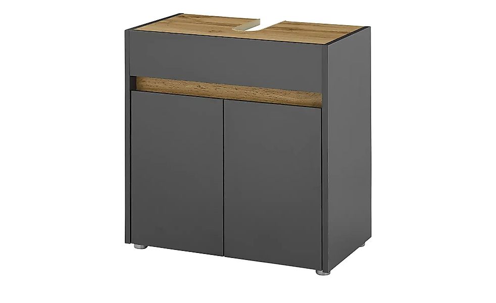Waschbeckenunterschrank  Colpinsee ¦ grau ¦ Maße (cm): B: 61 H: 61 T: 34.0 günstig online kaufen