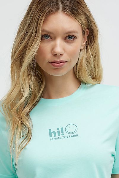 SENSES.THE LABEL Rundhalsshirt aus Baumwolle günstig online kaufen