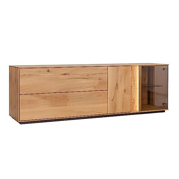 Xlmoebel TV-Schrank Wohnzimmer TV-Möbel LED-Sideboard in Braun - Designer T günstig online kaufen