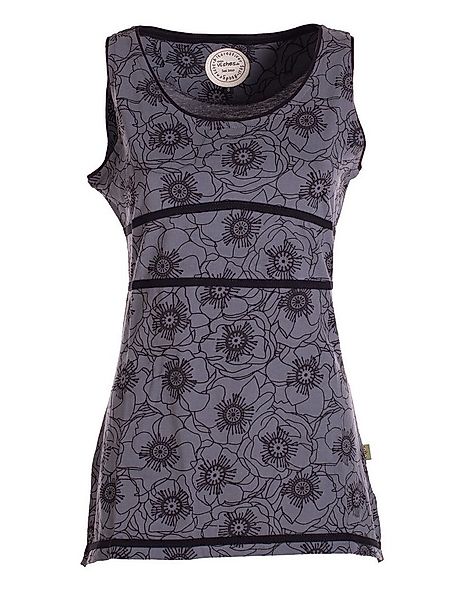 Vishes Shirttop Damen Sommer-Top Tank-Top Blümchen T-Shirt ärmellos Guru, E günstig online kaufen