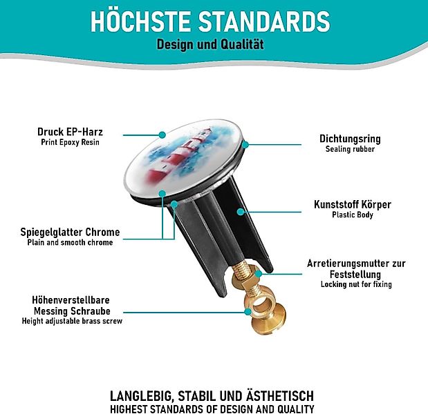 Arteneur Waschbeckenstöpsel, ⌀ 4 cm, 100% günstig online kaufen