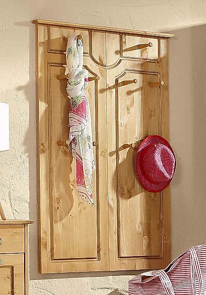 Home affaire Garderobenpaneel "Klera" Mit 10 Kleiderhaken, aus massiver Kie günstig online kaufen