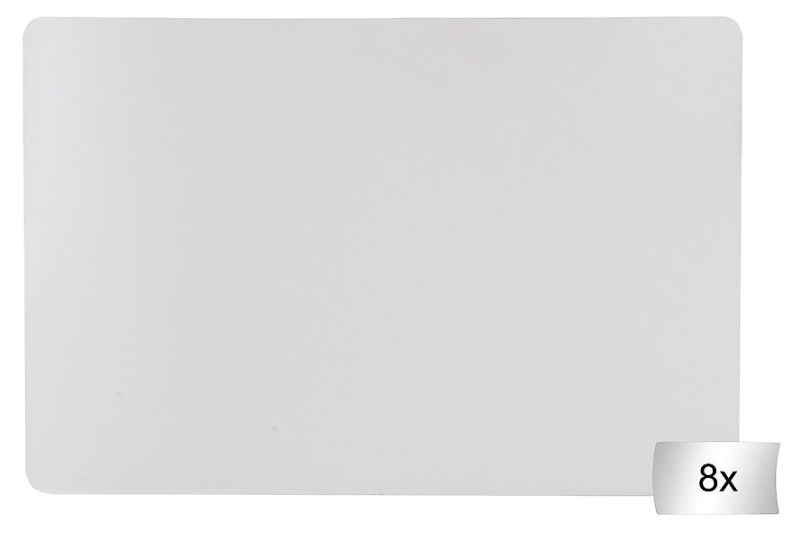 Home4You Platzset Tischset 8-teilig, 45 x 30 cm, Halbtransparent, Polypropy günstig online kaufen