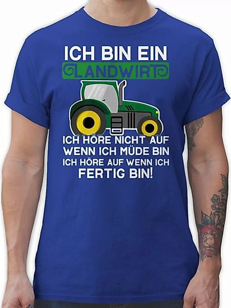Shirtracer T-Shirt Ich bin ein Landwirt - Traktor weiß/grün Landwirt Gesche günstig online kaufen