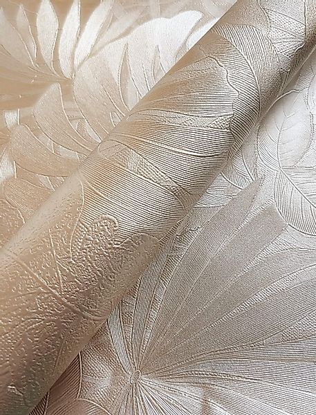 Newroom Vliestapete, Gold Tapete Tropisch Glänzend günstig online kaufen