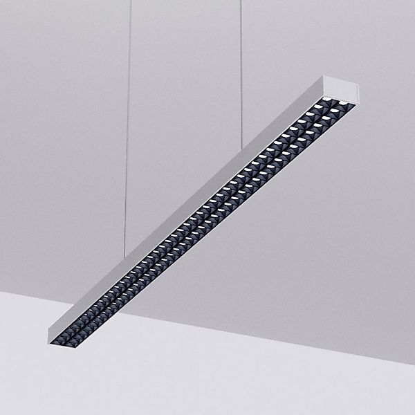 Arcchio LED-Büro-Pendellampe Jolinda, silber, 118cm, up/down günstig online kaufen