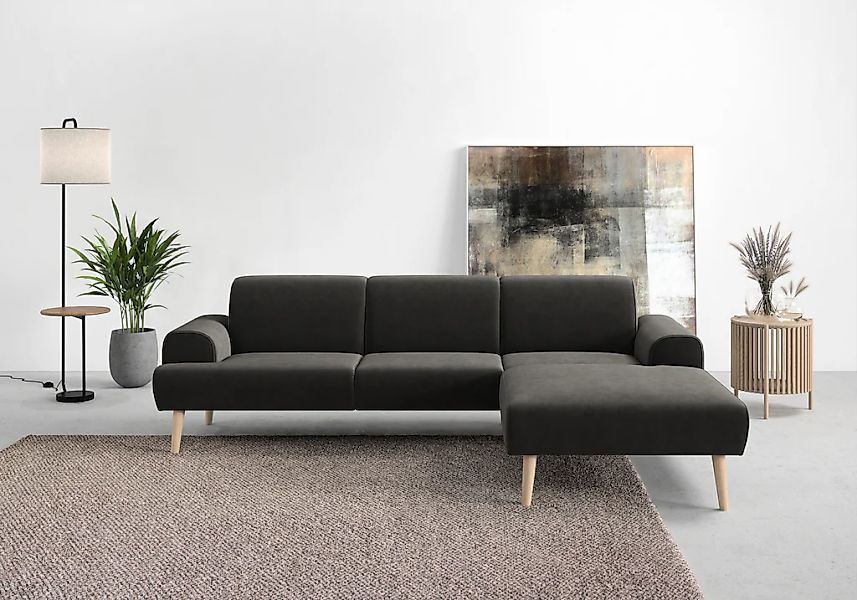 andas Ecksofa "Swift Scandic Design, Federkern für hohen Sitzkomfort, L-For günstig online kaufen