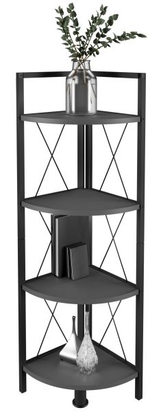 VCM Standregal Holz Metall Eckregal Bücher günstig online kaufen