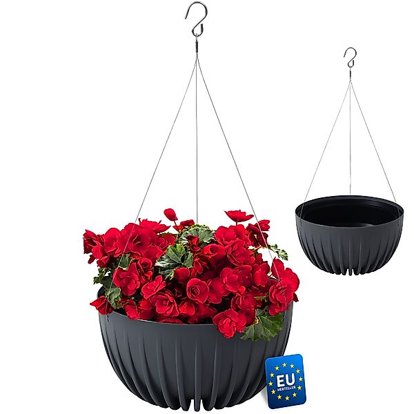 KONZEPT Dekohänger Blumenampel hängend mit Haken & Drahtseil Durchmesser vo günstig online kaufen