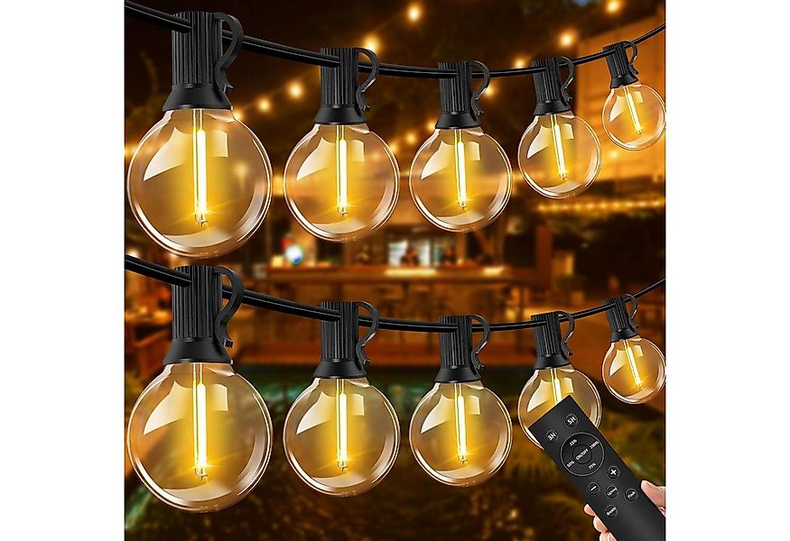 BlingBin LED-Lichterkette Lichterkette Außen 16/26/30/50 LED Glühbirne Bruc günstig online kaufen