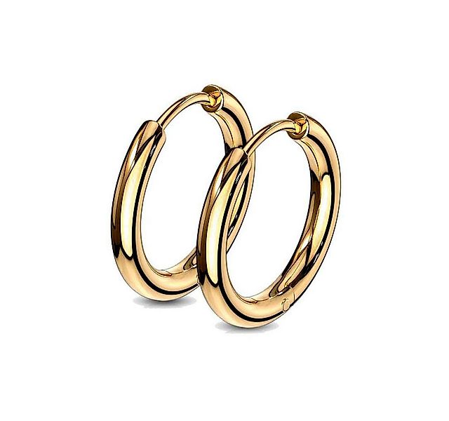 viva-adorno Paar Creolen Damen Klappcreolen Hoop Ohrringe Edelstahl verschi günstig online kaufen