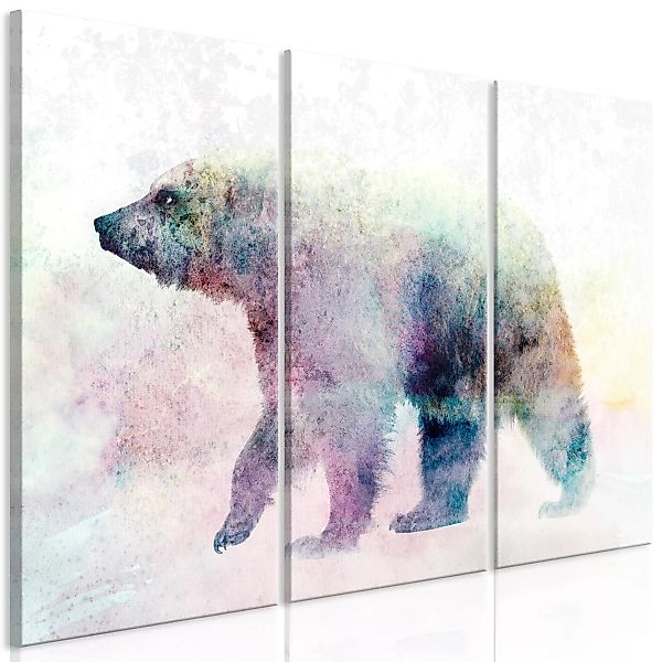 Wandbild - Lonely Bear (3 Parts) günstig online kaufen