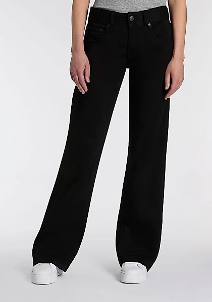 Herrlicher 5-Pocket-Jeans "Edna Denim Black Jogg", im Flared Fit, Mid Waist günstig online kaufen