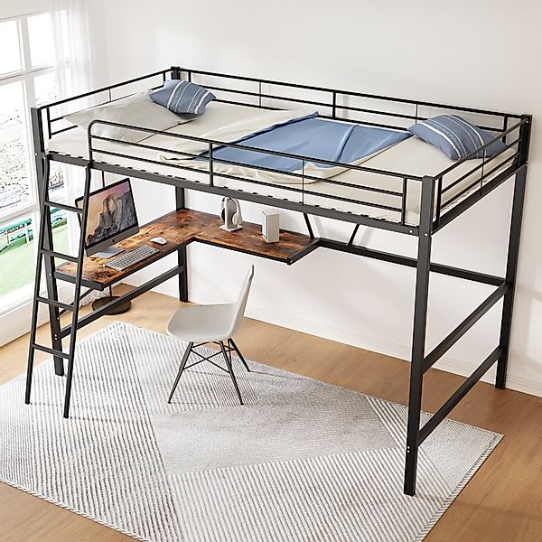 HAUSS SPOLE Hochbett 90x200cm mit L-förmigem günstig online kaufen