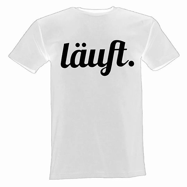 Lustige & Witzige T-Shirts T-Shirt T-Shirt Läuft Logo Party Fun-Shirt Logo günstig online kaufen