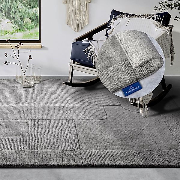 Villeroy & Boch Wollteppich »Charlotte«, rechteckig, 10 mm Höhe, Läufer, Ha günstig online kaufen