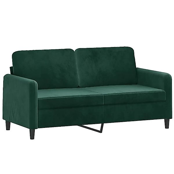 vidaXL 2-Sitzer-Sofa Dunkelgrün 140 cm Samt 359444 günstig online kaufen