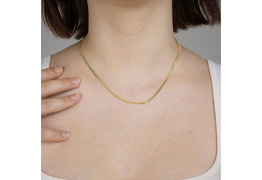 HOPLO Panzerkette Goldkette Panzerkette Länge 36cm - Breite 2,1mm - 585-14 günstig online kaufen