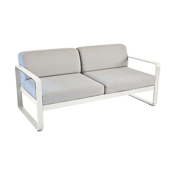 Bellevie Lounge-Sofa 2-Sitzer A5 Lehmgrau 79 Flanellgrau günstig online kaufen