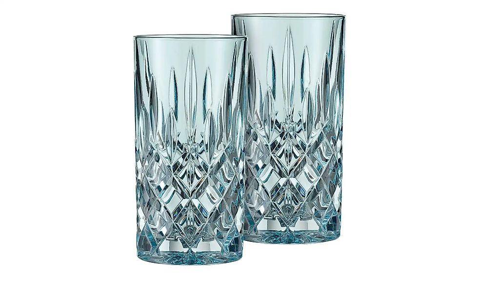 Nachtmann Longdrinkgläser 2er Set Noblesse ¦ blau ¦ Glas ¦ Maße (cm): B: 7, günstig online kaufen