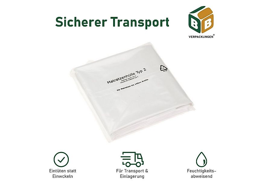 Matratzenschutzbezug Matratzenhülle Typ 2 BB-Verpackungen, 1700 x 2350 mm, günstig online kaufen