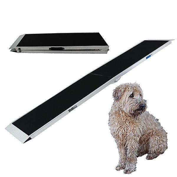 TRUTZHOLM Hunderampe Klappbar 215 cm Traglast 180 kg Alu Grau Schwarz günstig online kaufen
